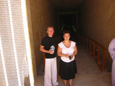 Jag & Andreas i Ramses IV gravkammare